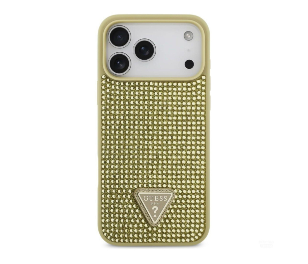 Guess Rhinestone Triangle Logo do iPhone 17 Pro Max złoty - 1365572 - zdjęcie 2